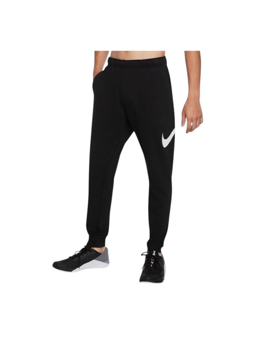 Nike Dri-Fit Tapered Mens Small Black Joggers Standard Fit Fitness Pants NWT